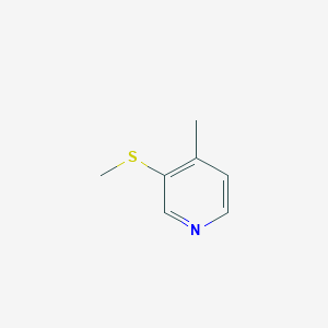 molecular formula C7H9NS B122009 4-Methyl-3-methylsulfanylpyridine CAS No. 142918-39-6