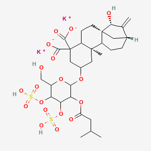 molecular formula C31H44K2O18S2 B1220096 Dipotassium carboxyatractyloside CAS No. 35988-26-2