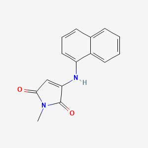 molecular formula C15H12N2O2 B12201067 1-methyl-3-(naphthalen-1-ylamino)-1H-pyrrole-2,5-dione 