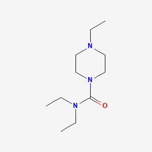 molecular formula C11H23N3O B1220112 1-Diethylcarbamyl-4-ethylpiperazine CAS No. 98242-55-8