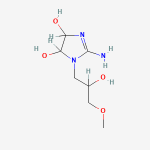 1H-Imidazole-4,5-diol, 2-amino-4,5-dihydro-1-(2-hydroxy-3-methoxypropyl)-