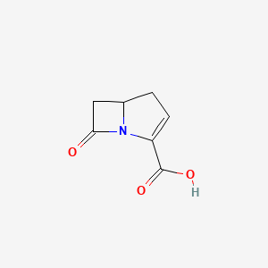 molecular formula C7H7NO3 B1220131 7-Oxo-1-azabicyclo[3.2.0]hept-2-ene-2-carboxylic acid CAS No. 83200-96-8