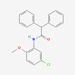 molecular formula C21H18ClNO2 B12201321 N-(5-chloro-2-methoxyphenyl)-2,2-diphenylacetamide 