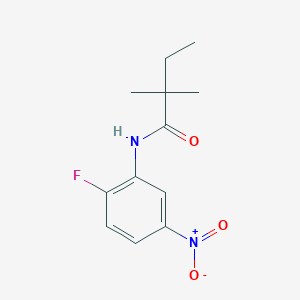 molecular formula C12H15FN2O3 B1220144 N-(2-fluoro-5-nitrophenyl)-2,2-dimethylbutanamide 