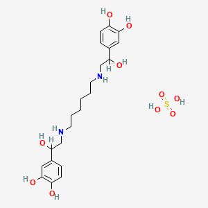 molecular formula C22H34N2O10S B1220148 Hexoprenaline sulfate CAS No. 30117-45-4