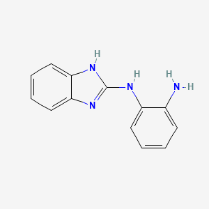 molecular formula C13H12N4 B1220152 N-(1H-苯并咪唑-2-基)-苯-1,2-二胺 CAS No. 719285-67-3