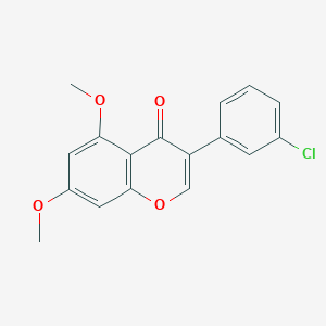 molecular formula C17H13ClO4 B1220154 3'-Chloro-5,7-dimethoxyisoflavone 