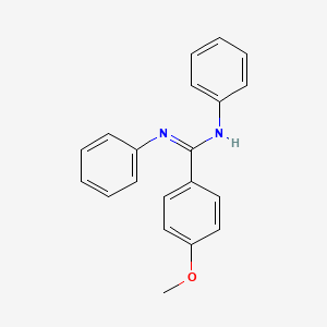 4-Methoxy-N,N'-diphenylbenzenecarboximidamide