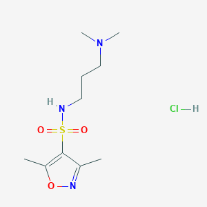 molecular formula C10H20ClN3O3S B12201567 C10H20ClN3O3S 