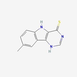 8-Methyl-1,5-dihydropyrimido[5,4-b]indole-4-thione