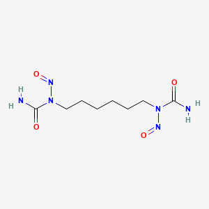 molecular formula C8H16N6O4 B1220167 Bis(N-carbamyl-N-nitroso)hexamethylenediamine CAS No. 27640-22-8
