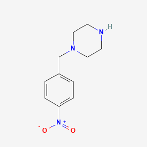 molecular formula C11H16ClN3O2 B1220178 1-(4-Nitrobenzyl)piperazine CAS No. 58198-49-5