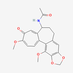 molecular formula C21H21NO6 B1220179 (-)-Cornigerine CAS No. 6877-25-4