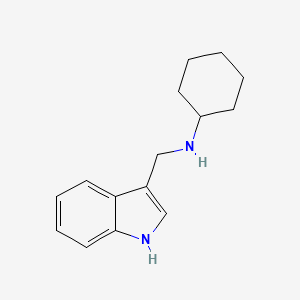 B1220182 N-(1H-indol-3-ylmethyl)cyclohexanamine CAS No. 53924-03-1