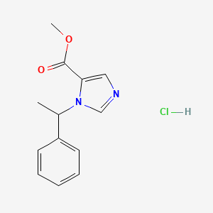 molecular formula C13H15ClN2O2 B1220186 Metomidate hydrochloride CAS No. 2852-42-8
