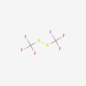 molecular formula C2F6S2 B1220189 二硫化物，双（三氟甲基） CAS No. 372-64-5