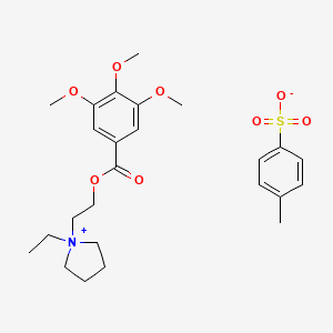 molecular formula C25H35NO8S B1220195 Troxypyrrolium tosilate CAS No. 3612-98-4