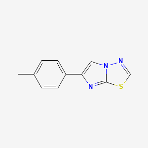 molecular formula C11H9N3S B12201969 Imidazo[2,1-b]-1,3,4-thiadiazole, 6-(4-methylphenyl)- CAS No. 57771-98-9