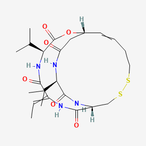molecular formula C24H36N4O6S2 B1220199 Romidepsin 