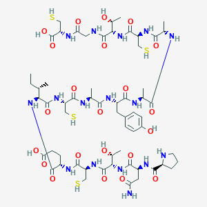 molecular formula C60H94N16O22S4 B122020 Guanylin CAS No. 140653-38-9