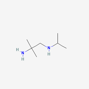 molecular formula C7H18N2 B1220203 2-Amino-1,1-dimethylethylisopropylamine CAS No. 5448-29-3