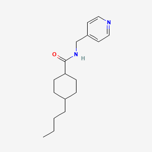 molecular formula C17H26N2O B12202032 4-butyl-N-(4-pyridinylmethyl)cyclohexanecarboxamide 