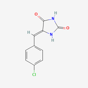 molecular formula C10H7ClN2O2 B12202059 (Z)-5-(4-chlorobenzylidene)imidazolidine-2,4-dione 