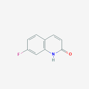 molecular formula C9H6FNO B122021 7-Fluoroquinolin-2(1H)-one CAS No. 148136-14-5