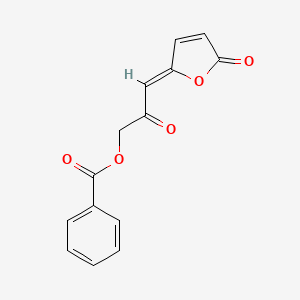 (3Z)-2-oxo-3-(5-oxofuran-2(5H)-ylidene)propyl benzoate