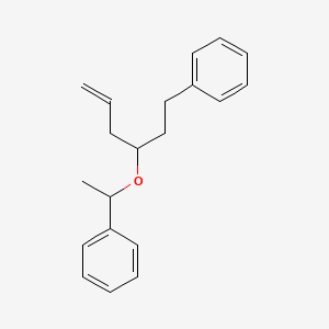 molecular formula C20H24O B1220228 1-Hexene, 6-phenyl-4-(1-phenylethoxy)- 