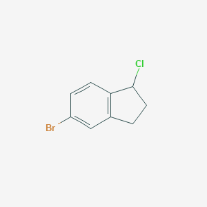 molecular formula C9H8BrCl B122023 5-Bromo-1-chloro-2,3-dihydro-1H-indene CAS No. 158330-91-7