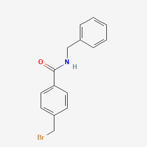 molecular formula C15H14BrNO B12202327 N-benzyl-4-(bromomethyl)benzamide CAS No. 628328-91-6