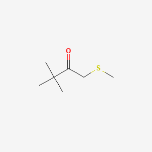molecular formula C7H14OS B1220256 3,3-Dimethyl-1-(methylsulfanyl)butan-2-one CAS No. 39199-12-7