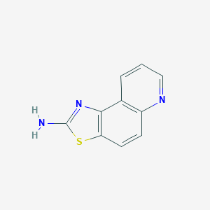 molecular formula C10H7N3S B122026 Thiazolo(4,5-f)quinolin-2-amine CAS No. 141890-75-7