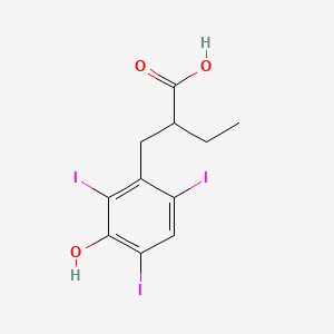 molecular formula C11H11I3O3 B1220268 Iophenoxic Acid CAS No. 96-84-4