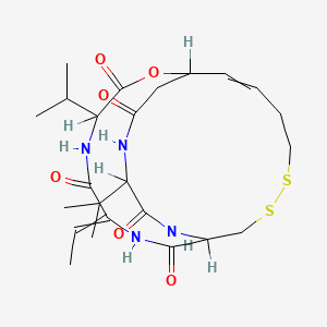 molecular formula C24H36N4O6S2 B1220277 Romidepsin 