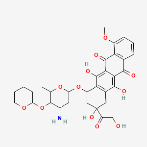 molecular formula C32H37NO12 B1220280 pirarubicin 