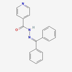 molecular formula C19H15N3O B12202860 Isonicotinic acid, (diphenylmethylene)hydrazide CAS No. 4813-14-3
