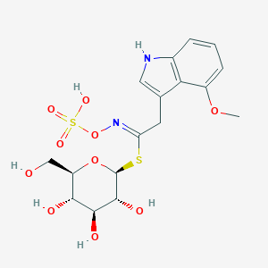 molecular formula C17H22N2O10S2 B122029 4-Methoxyglucobrassicin CAS No. 83327-21-3