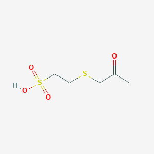 molecular formula C5H10O4S2 B1220317 2-Oxopropyl-CoM 