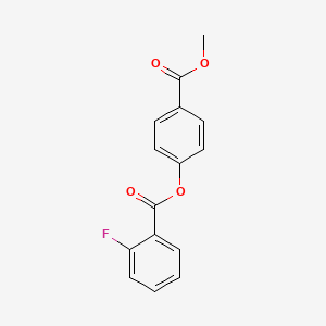 2-Fluorobenzoic acid (4-methoxycarbonylphenyl) ester
