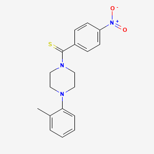 [4-(2-Methylphenyl)-1-piperazinyl]-(4-nitrophenyl)methanethione