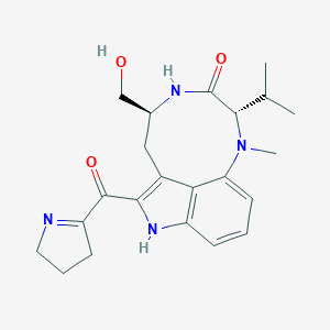 molecular formula C22H28N4O3 B122033 Blastmycetin F CAS No. 156312-08-2