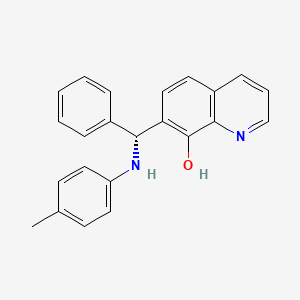 7-[(R)-(4-methylanilino)-phenylmethyl]quinolin-8-ol