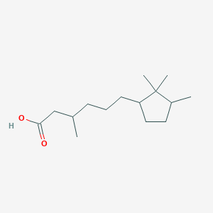 3-Methyl-6-(2,2,3-trimethylcyclopentyl)hexanoic acid