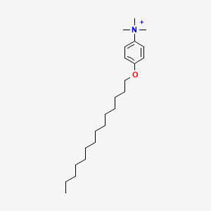 molecular formula C23H42NO+ B1220350 Trimethyl-(4-tetradecoxyphenyl)azanium 