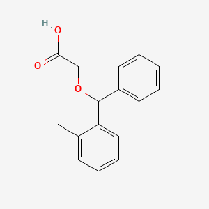 molecular formula C16H16O3 B1220353 2-(Phenyl(o-tolyl)methoxy)acetic acid CAS No. 20263-93-8