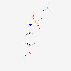 molecular formula C10H16N2O3S B1220363 Taurinophenetidine CAS No. 22103-30-6