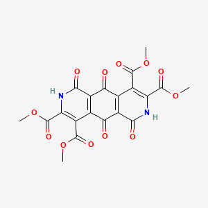 molecular formula C20H14N2O12 B12203809 Tetramethyl 1,6-dihydroxy-5,10-dioxo-5,10-dihydropyrido[3,4-g]isoquinoline-3,4,8,9-tetracarboxylate 
