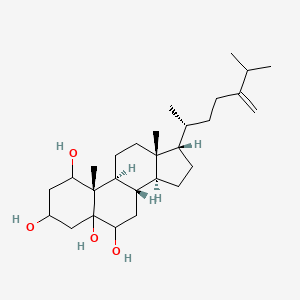molecular formula C28H48O4 B1220386 Ergost-24(28)-ene-1,3,5,6-tetrol 